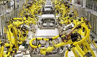 汽车及装配生产线广泛应用机器人